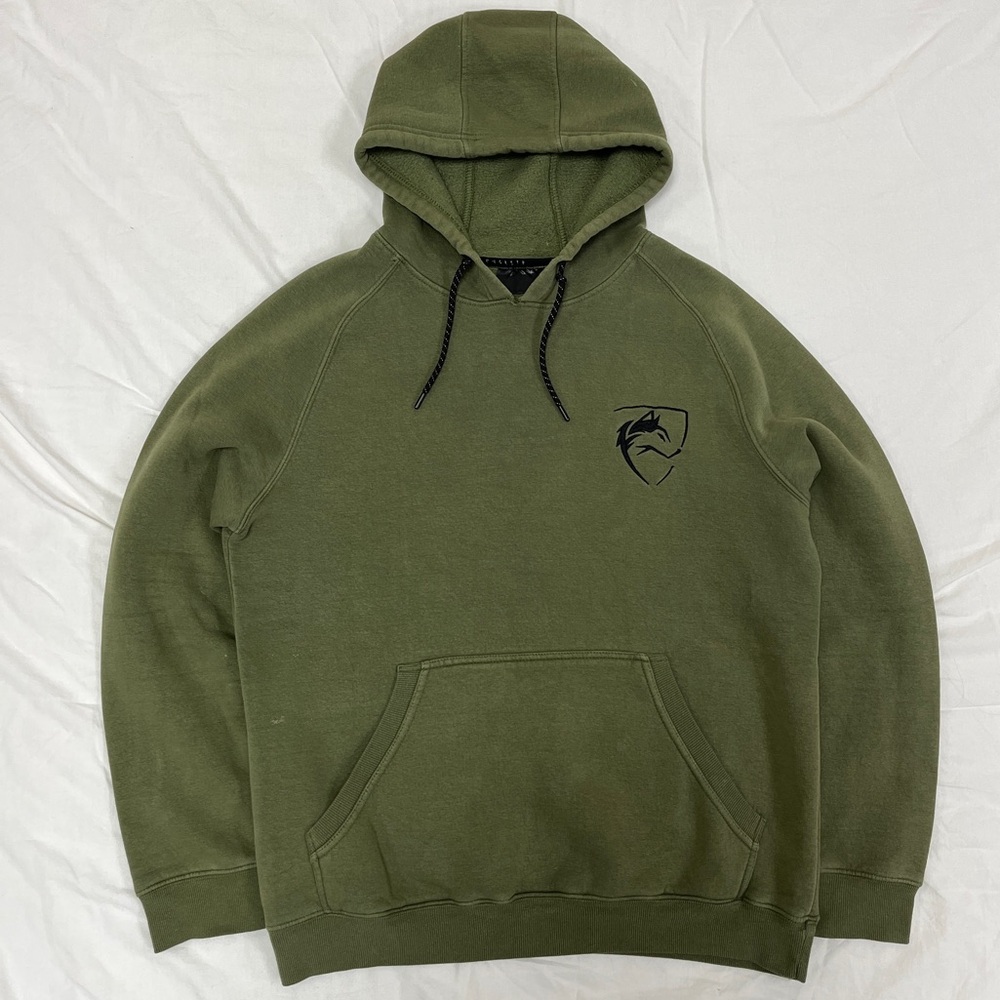 Alphalete Athletics Wolf Head Logo Gym Hoodie Sweatshirt